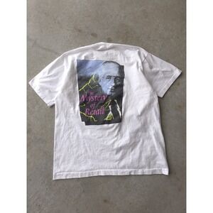 Vintage 90s Mystery Of Retail Meijer Outlook Fruit Of The Loom T-shirt White XL